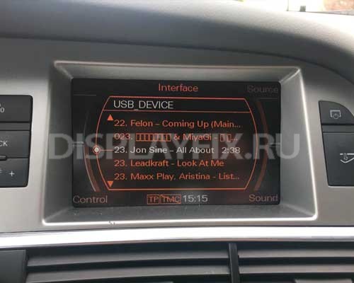 Ремонт центрального монитора - Audi A6 C6