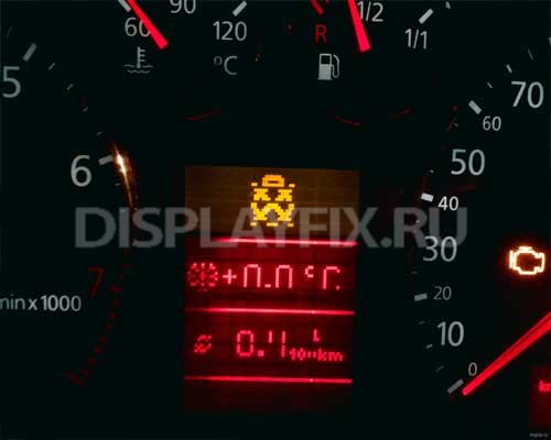 Ремонт монитора панели приборов - Audi TT 8N