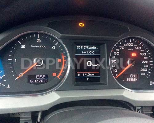 Ремонт монитора панели приборов - Audi Q7 4L