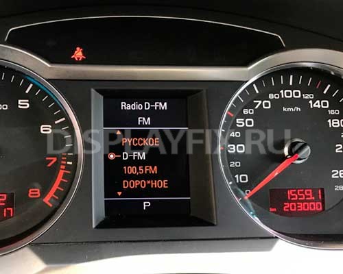 Ремонт монитора панели приборов - Audi A6 4F